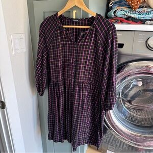 Madewell Flannel Dress